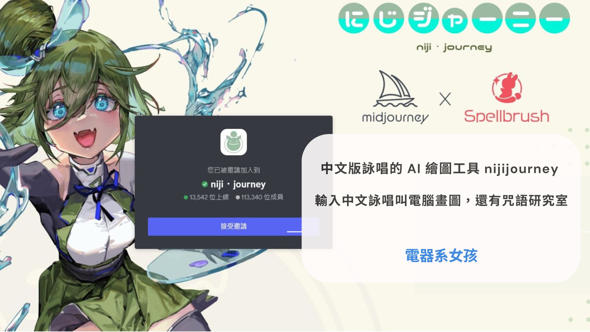 Midjourney」用英文不會詠唱？「AI繪圖」中文版詠唱的AI 繪圖工具  image